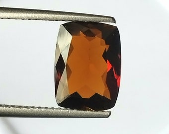 2.75 Carat Brown Tourmaline: Cushion Cut, Natural Untreated Gemstone 10.4X7.8 mm