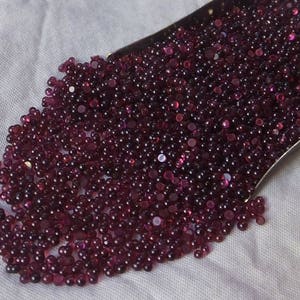 AAA Purple Rhodolite Garnet Cabochon: 2x2 mm Calibrated Gemstone Lot image 3