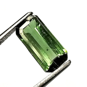 Emerald Cut Green Tourmaline Gemstone: 1.70 Carat, Untreated