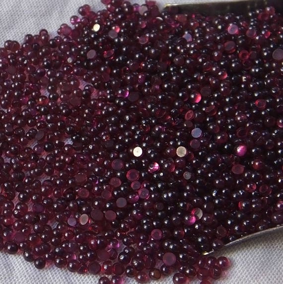 AAA Purple Rhodolite Garnet Cabochon: 2x2 mm Calibrated Gemstone Lot