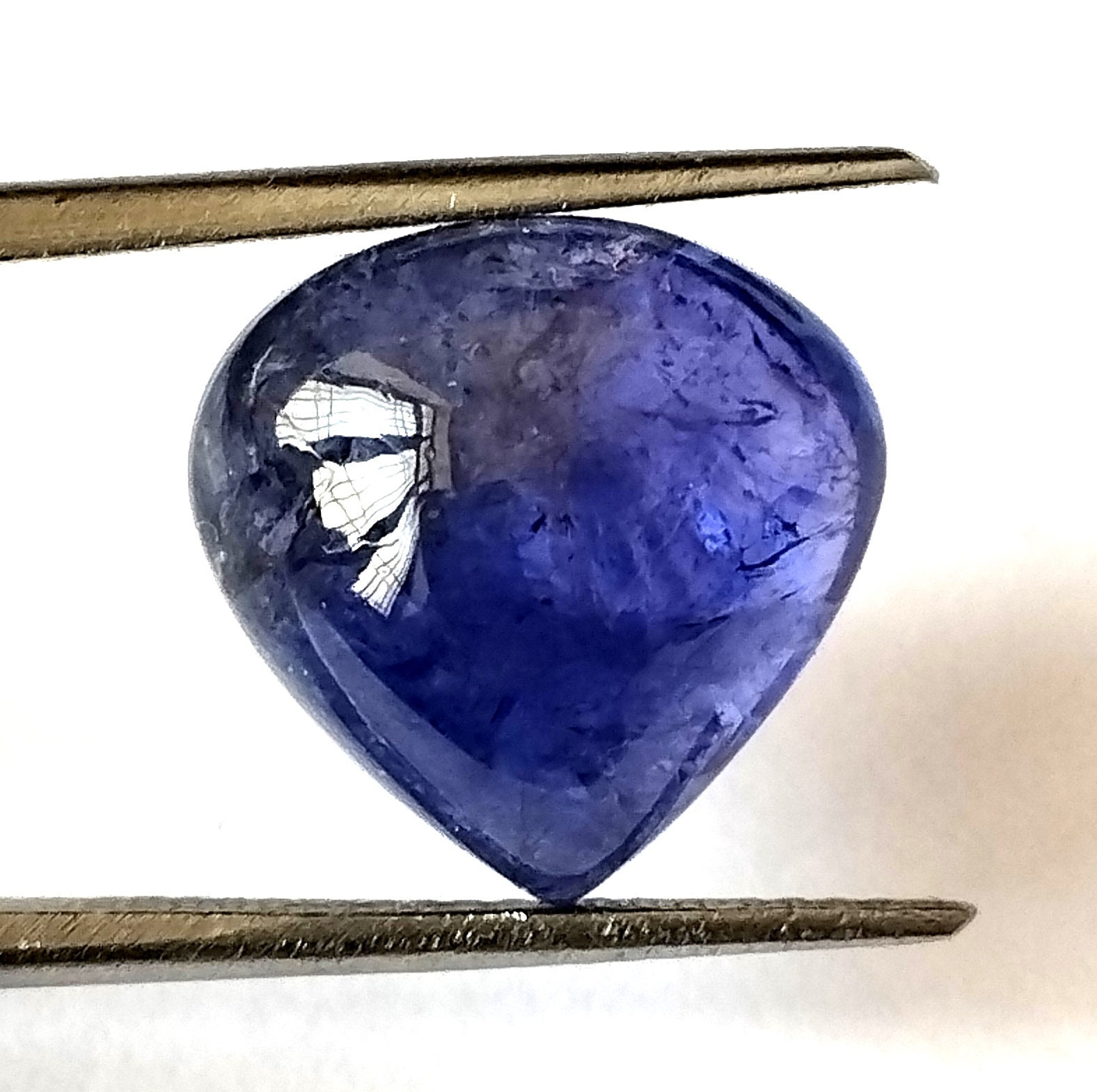 Cabochon Tanzanite Naturelle 7x5 Mm - Chauffée - Vendu à L'unité