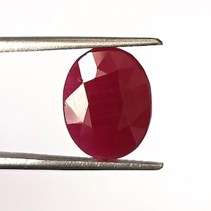 6.60 Carat Certified Natural Unheated Ruby 9.7X12.4 mm Oval Cut Ruby Genuine Faceted Untreated Ruby Loose Gemstone Making Ruby Ring,Pendant