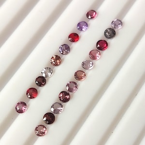 20 Pieces 2.5 MM Round Shape AAA+ Natural Faceted Spinel, Multi Color Spinel, Untreated Facet Cut Spinel Loose Gemstone Wholesale Lot