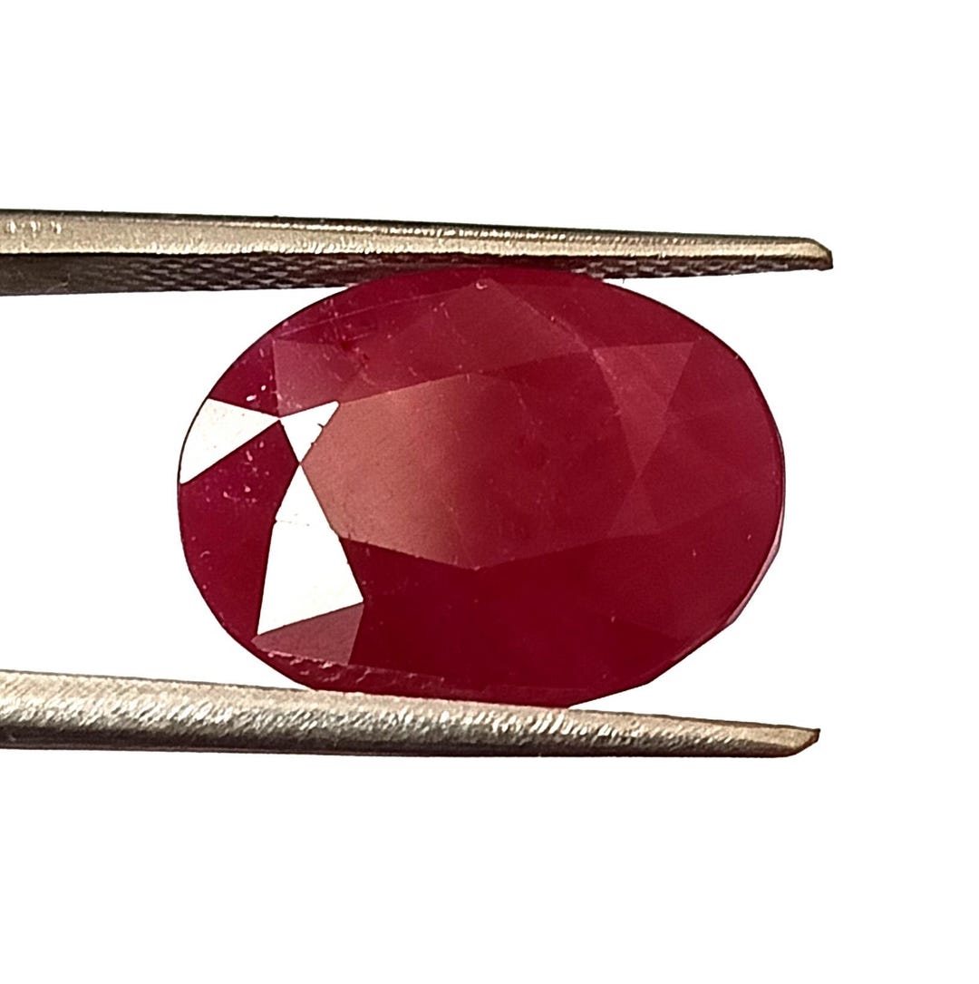 10.45 Carat Natural Ruby Oval Shape Faceted Cut Ruby Unheated Ruby 11 ...