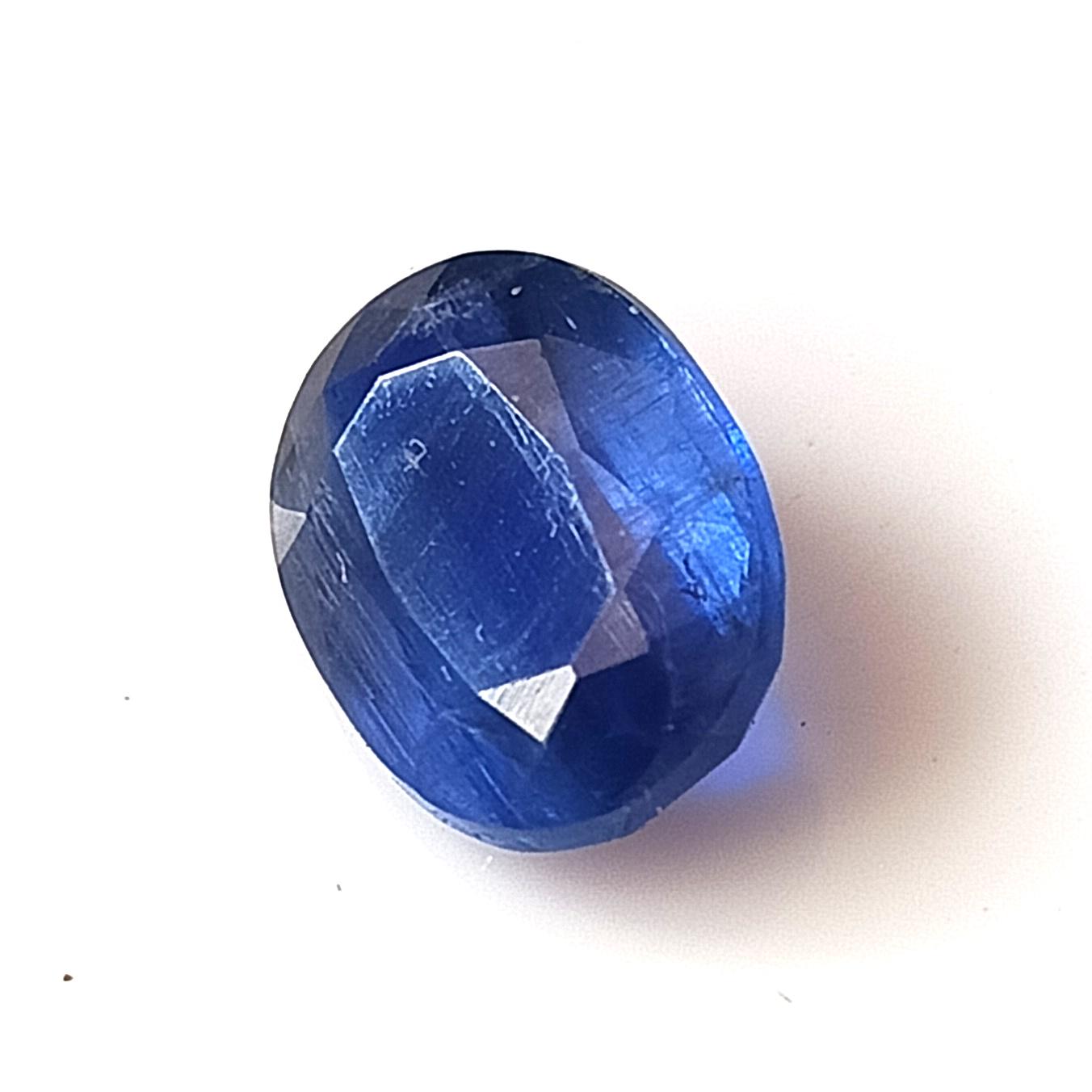 Pietra Preziosa Sfaccettata Taglio Baguette Di Cianite Blu - Foto 11