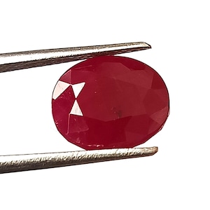5.60 Carat Certified Natural Unheated Ruby 9X11 mm Oval Shape Ruby Genuine Faceted Untreated Ruby Loose Gemstone Making Ruby Ring, Pendant