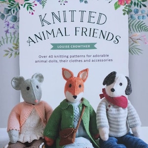 Knitted Animal Friends new book by Louise Crowther with 40 | Etsy