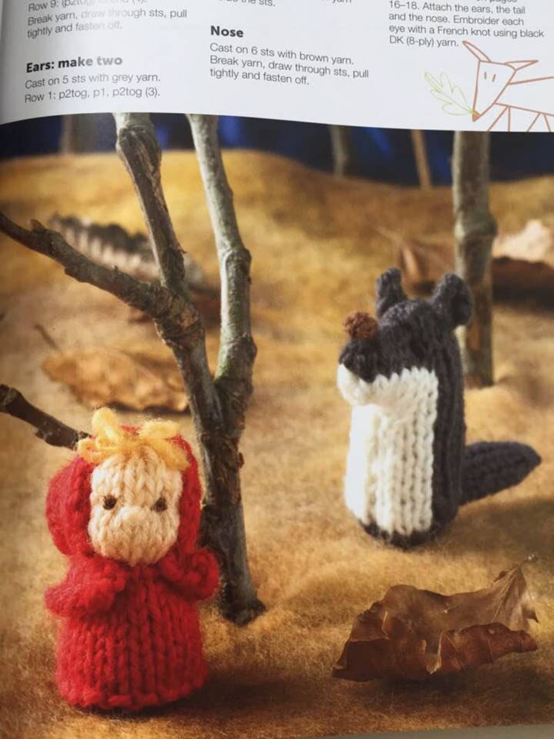Mini knitted toys book with easy to knit patterns for castle | Etsy