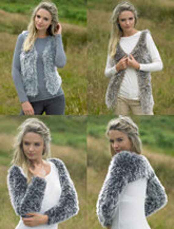 Bolero Knitting Pattern For Faux Fur Yarn From James C Brett For Elegant Super Soft And Warming Bolero Knitting Pattern For Faux Fur Yarn From James C Brett For Elegant Super Soft And Warming
