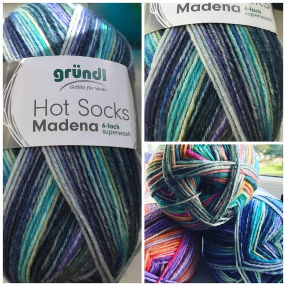 Sockyarn 6ply Superwash All Beautiful Shades Of Blue Lime Turquoise Teal Denim Skyblue Light Cobalt 75 Wool 150 G 375 Meter Shade 08