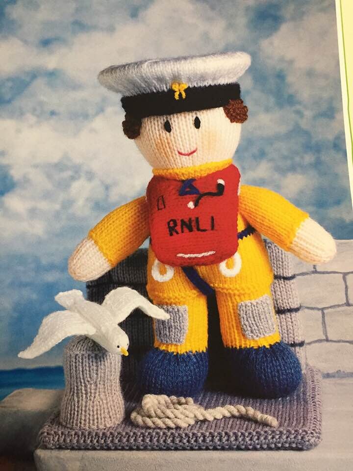 Jean Greenhowe Mascot dolls knittingpatterns for police man Etsy