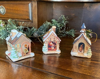 Vintage Hummel Christmas Ornaments | Vintage Porcelain Christmas Ornaments | Light Up Ornaments