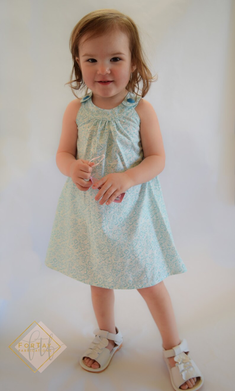 Aqua Dress A-line Dress SALE 12 Month Toddler Dress