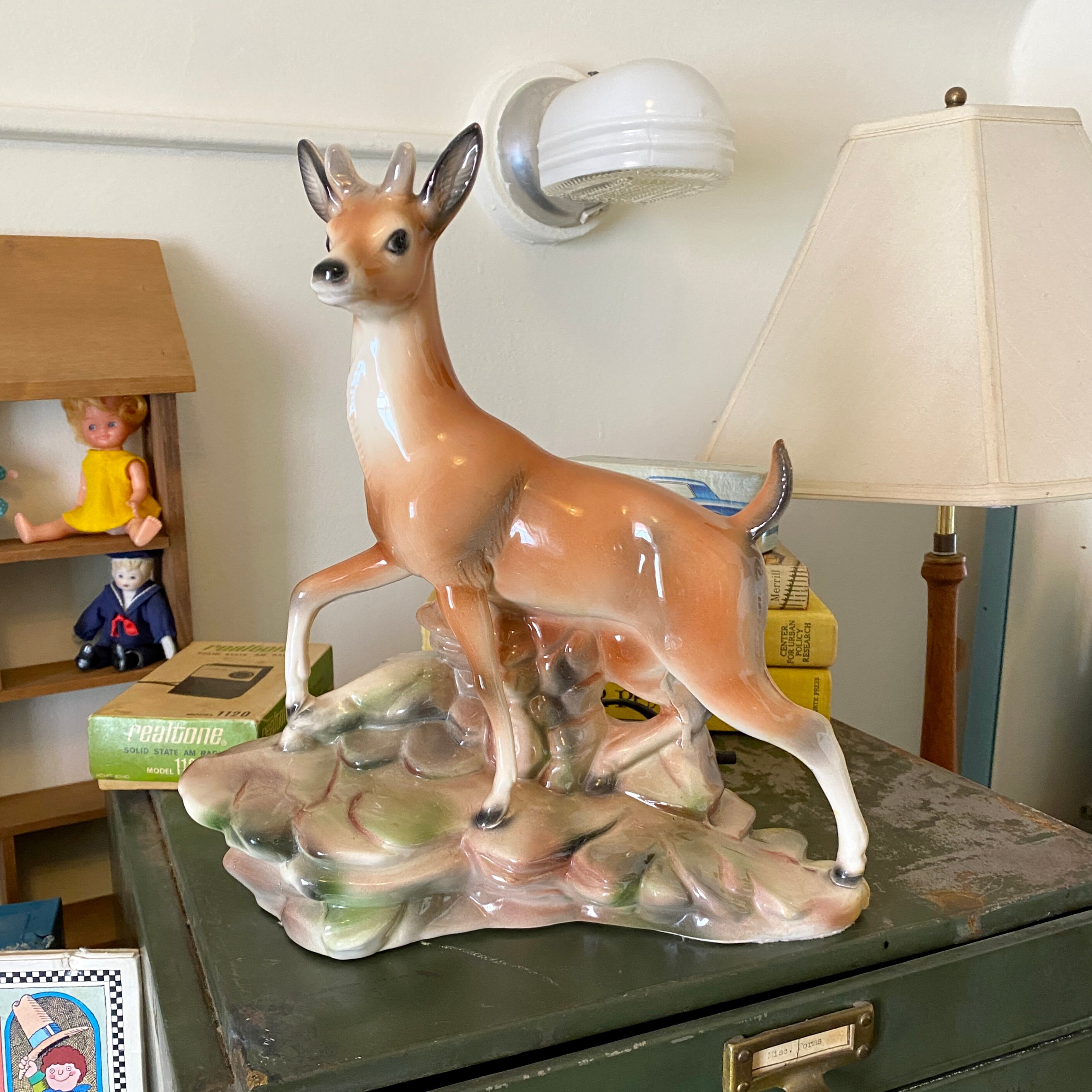 Stag standard lamp deals