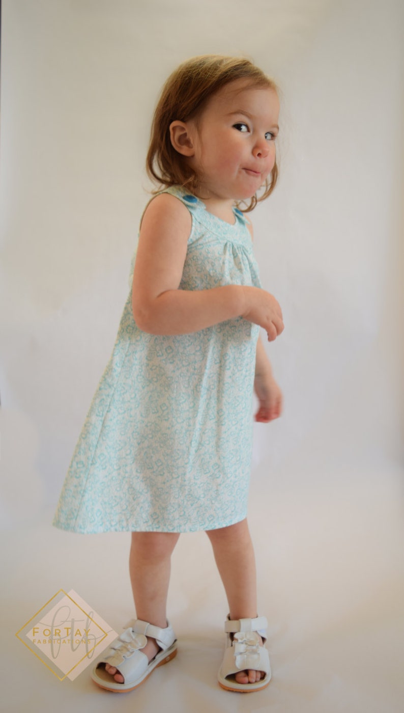 Aqua Dress A-line Dress SALE 12 Month Toddler Dress
