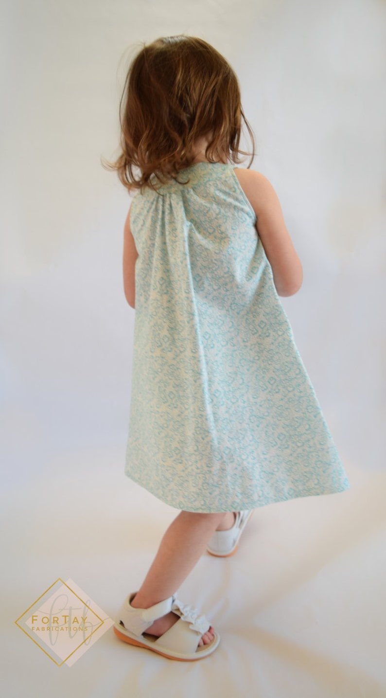 Aqua Dress A-line Dress SALE 12 Month Toddler Dress