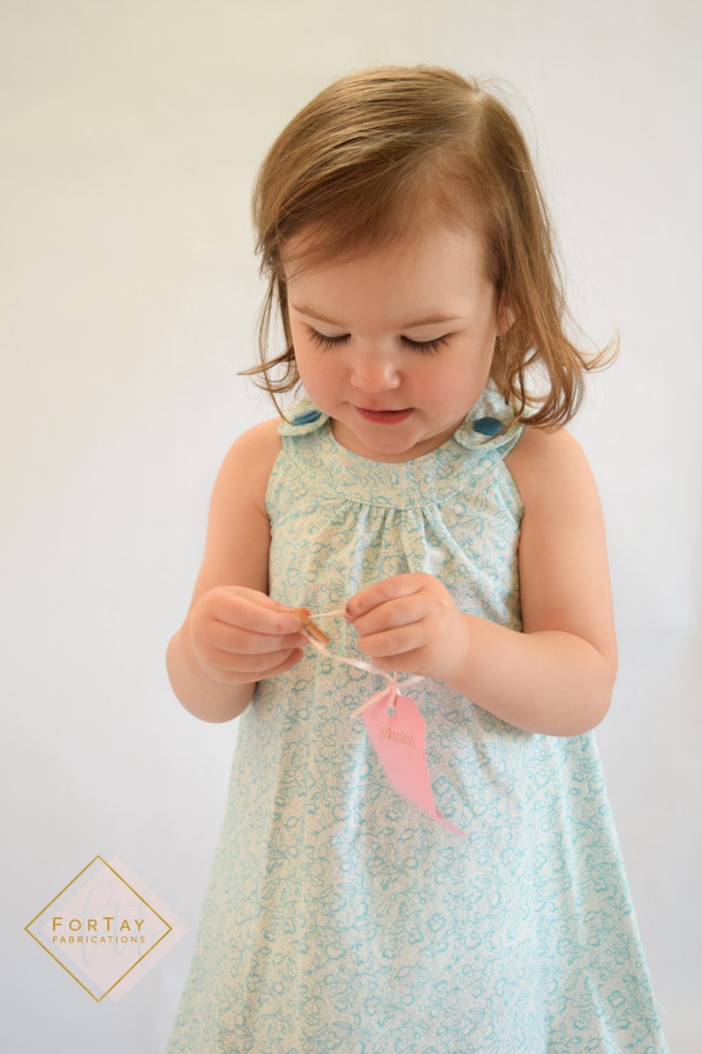 Aqua Dress A-line Dress SALE 12 Month Toddler Dress