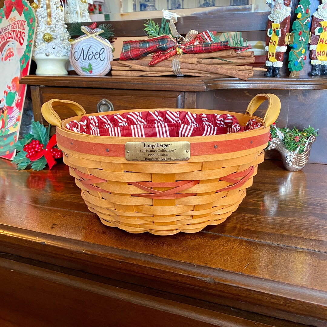 Vintage Longaberger Basket Longaberger Christmas Basket 1999
