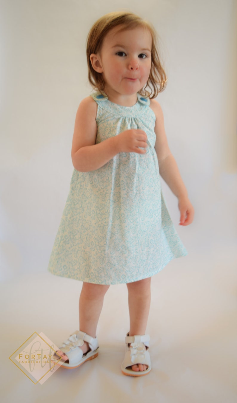 Aqua Dress A-line Dress SALE 12 Month Toddler Dress