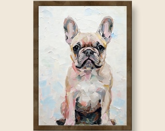 French Bulldog Digital Oil Painting - Pet Art | Digital Download | JPG