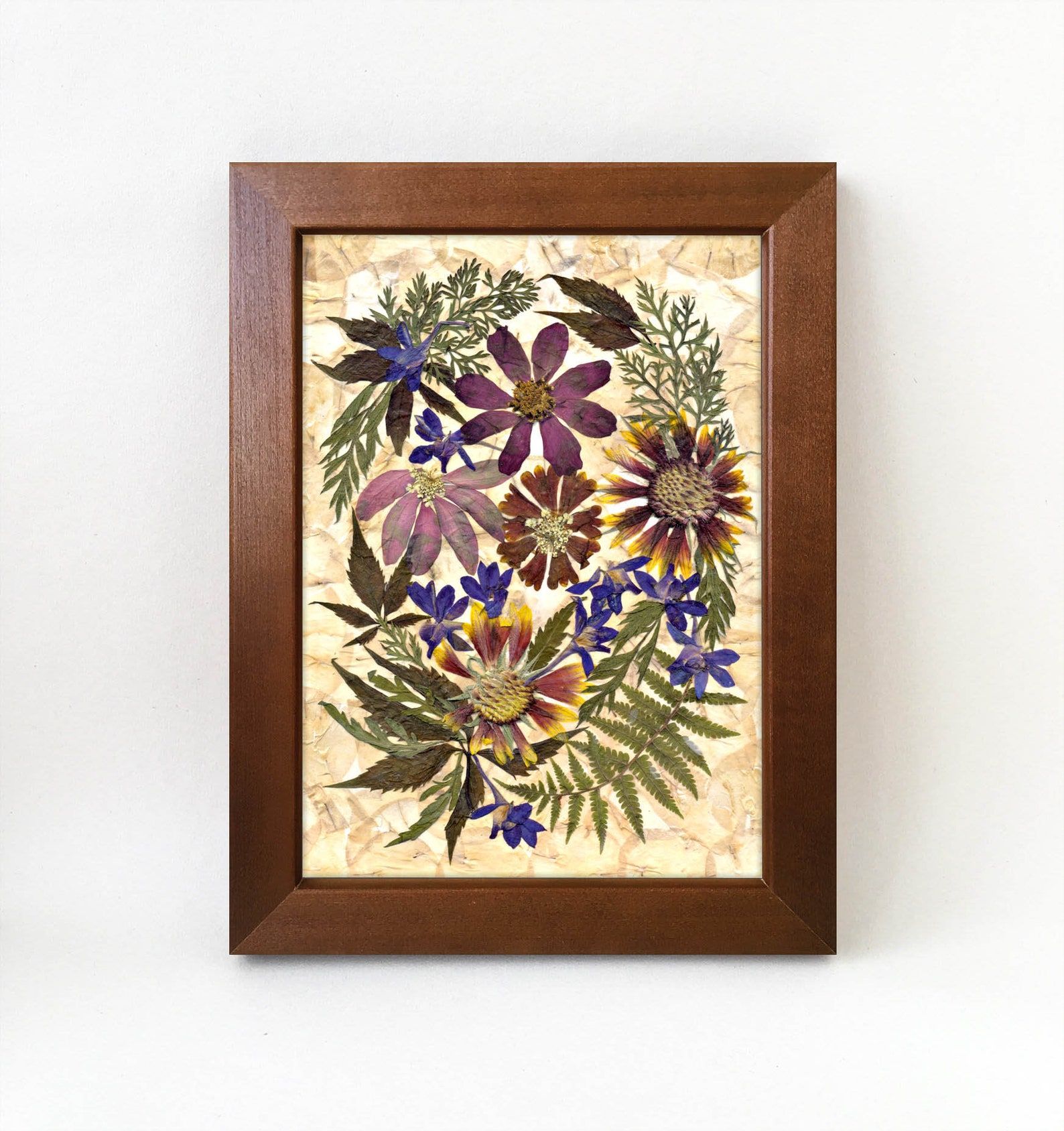 Pressed Wildflowers Dried Flowers Art Pressed Flowers Decor Etsy