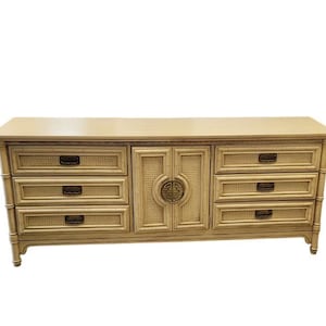 Faux Bamboo Chinoissere Dresser / Credenza