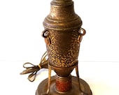 Arts and Craft Hammered Copper Table Lamp