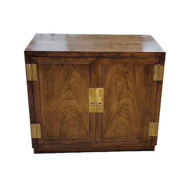 Henredon Campaign Cabinet / Side Table