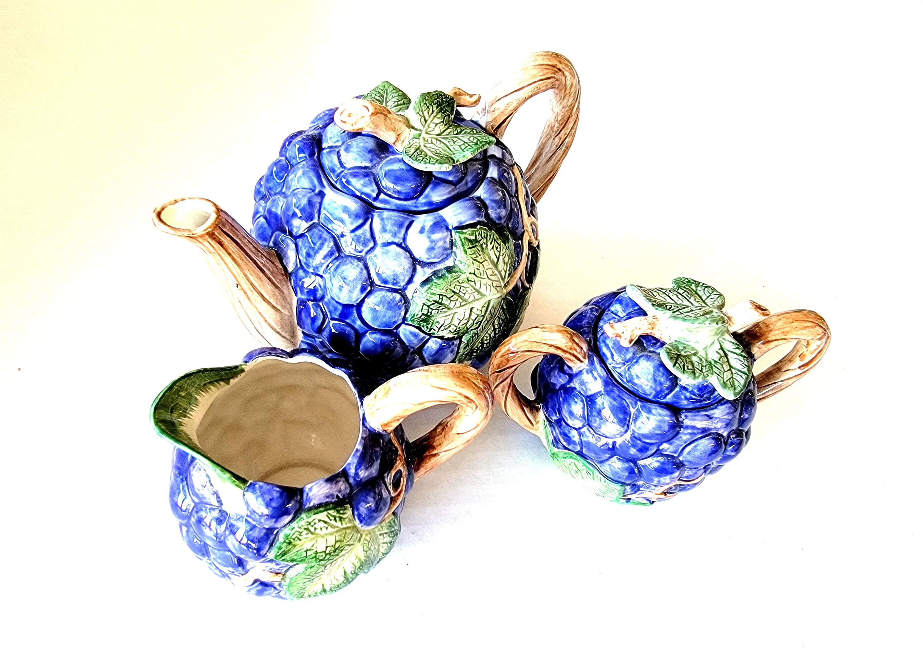 Fitz and Floyd Teapot - Etsy