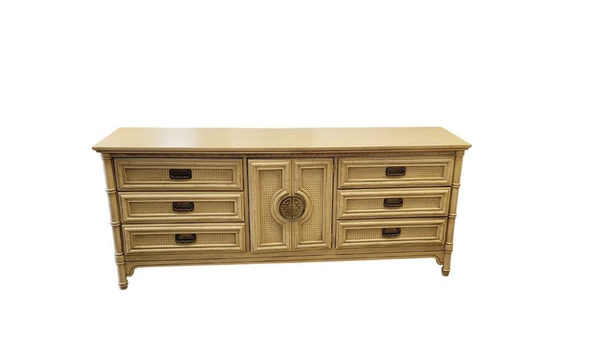 Faux Bamboo Chinoissere Dresser / Credenza