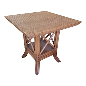 Coastal Square Rattan Dining Table