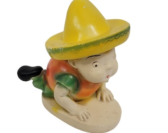 Carlton Chalkware  Fruit Orchard Kids "ALBERT APPLE"