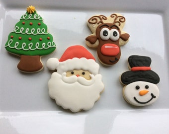 Decorated christmas cookies | Etsy