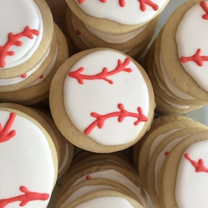 BASEBALL Cookies // Boys Birthday // Party Favors // World Series Party // Gifts for Him // Decorated Cookies // MLB // Summer gifts //