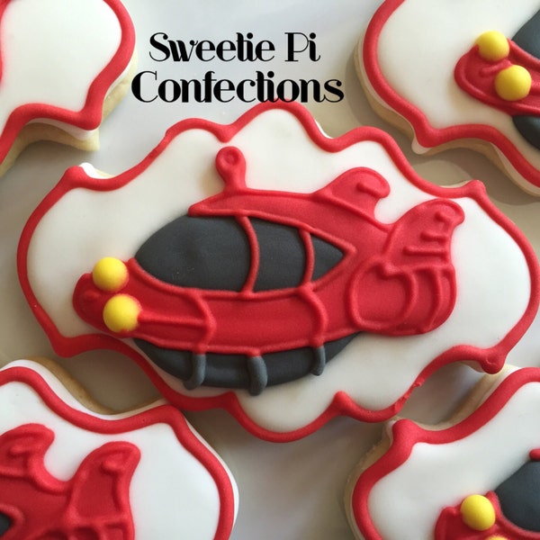 Little Einsteins Spaceship Cookies: Royal Icing Party Favors