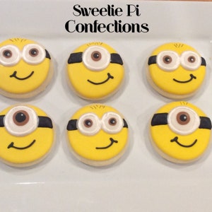 MINION Decorated Cookies // Party Favors // Despicable Me // Gru // Birthday Party // Kids Party