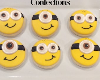 Minion Decorated Cookies: Despicable Me Party Favors