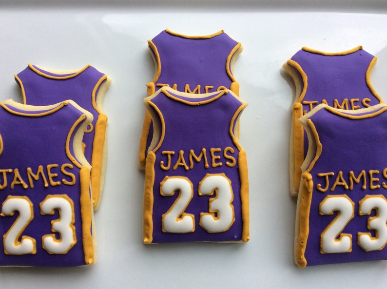 Basketball Jersey Decorated Cookies Cookies // Birthday Party Etsy