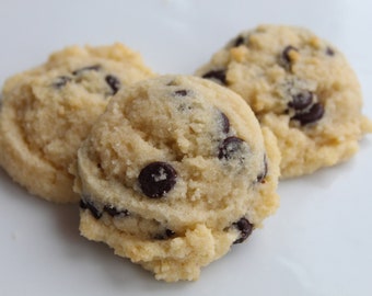 Keto Chocolate Chip Cookies Low Carb Gluten Free 2.3g Net Carbs Diabetic Friendly