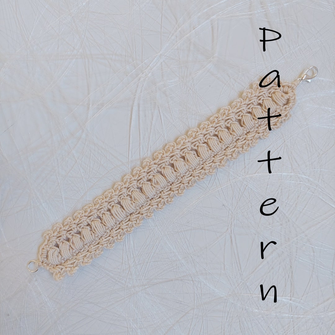 Crochet Bracelet PATTERN Beginner Friendly Lace Bracelet Pattern