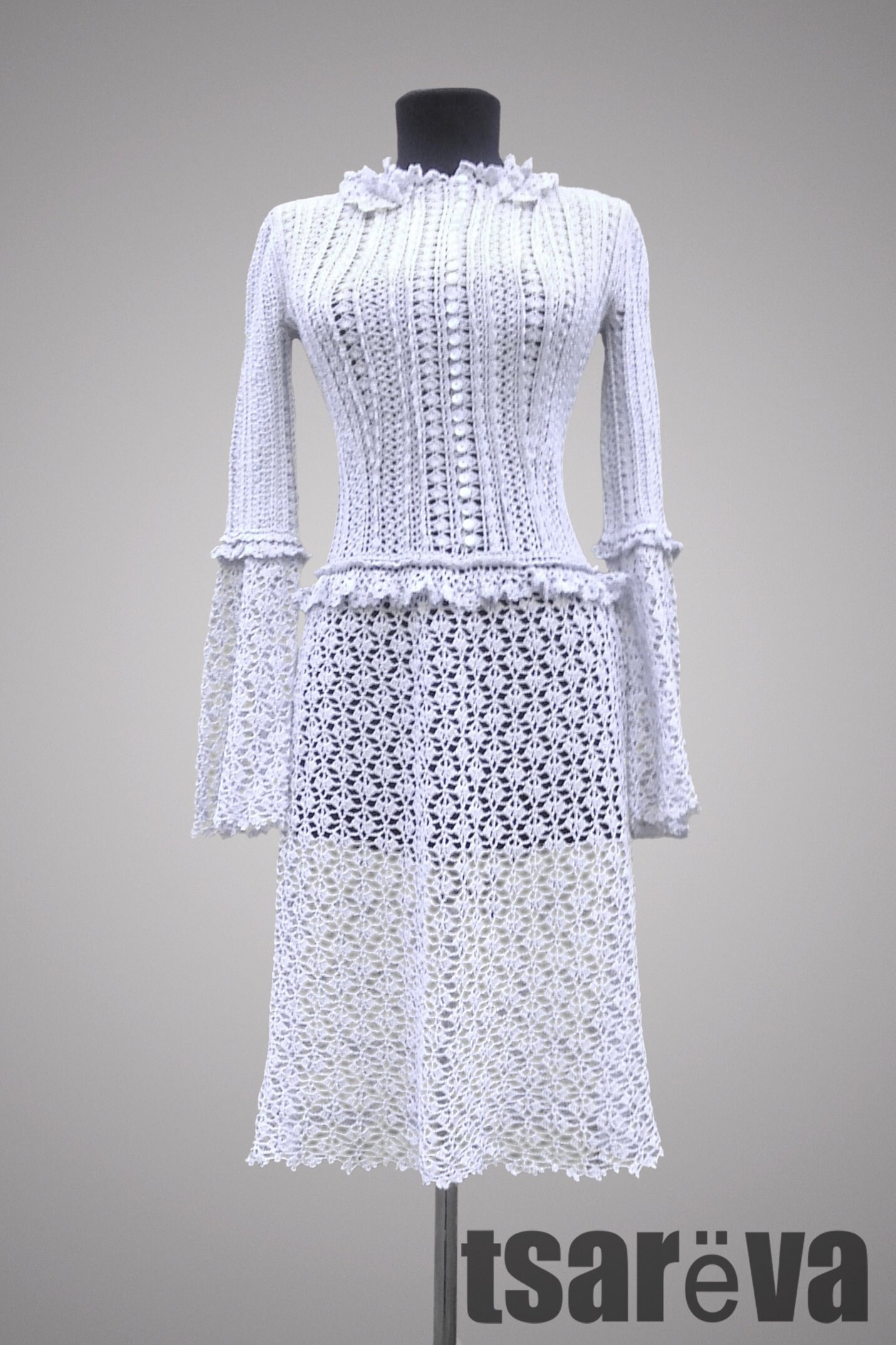 Crochet dress Handmade women evening or cocktail Etsy