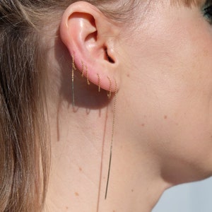 Threaded earring