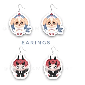 Thai BL earings / acrylic GMMTV Wesley, Domiia, williamest, perthsanta, westie / Thai BL actors