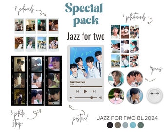 Jazz for two BL the series | Special set | korean bl, Han Tae Yi, Yoon Se Heon, bl kit, omega x, badge, photo strip, photocards, polaroid