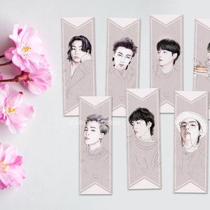 Marcapáginas BTS / Butter BTS / kpop bookmark / marcapáginas / book, kpop, jungkook, jimin, rm, v, jhope, jin, rm, suga