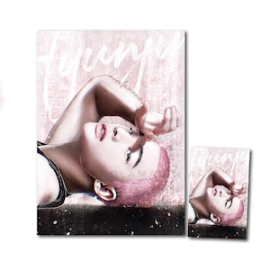 May include: A digital illustration of a person with pink hair lying on their side. The background is a pink and white gradient with the word "Forever" written in white.