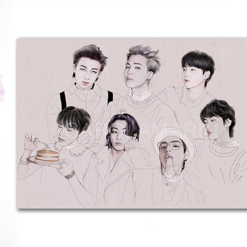 PRINT BTS A5 Butter BTS Kpop Art Print Illustration - Etsy New Zealand PRINT BTS A5 Butter BTS Kpop Art Print Illustration - Etsy New Zealand