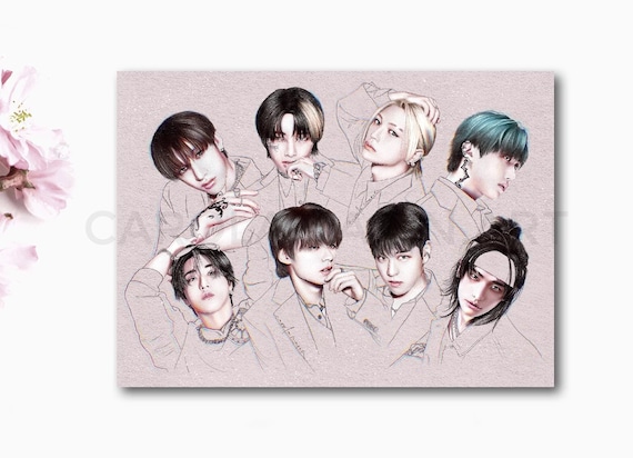 Stray Kids HOP | Print A5 & Postal A6, Postcard, Fanart, Stay Kpop