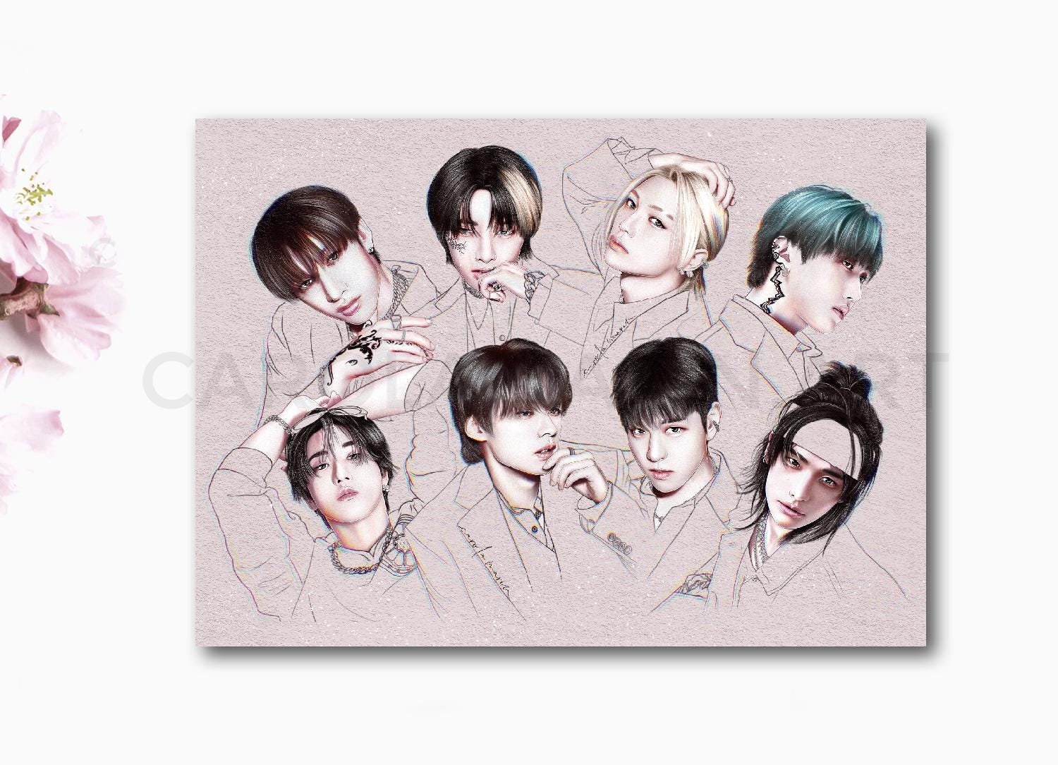 Stray Kids HOP | Print A5 & Postal A6, Postcard, Fanart, Stay Kpop