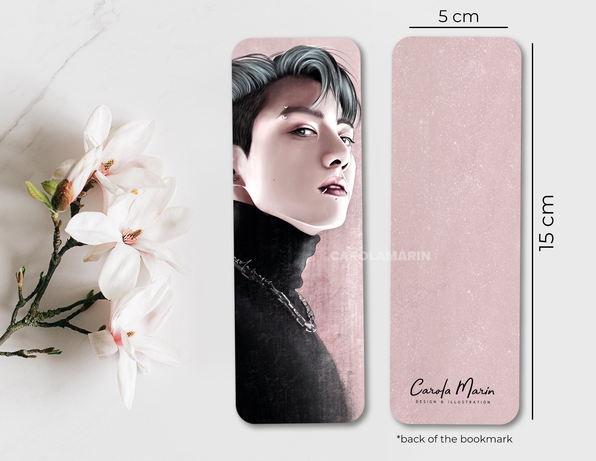 JUNGKOOK ブックマーク BTS Jungkook Bookmark & Print Lámina A5 | BTS 2021 | JK